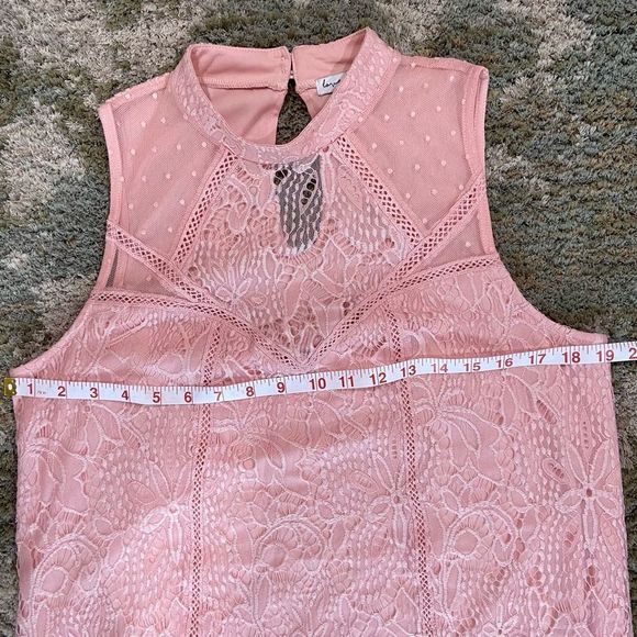 Pink Lace Tunic Dress Size Large NWOT - Picture 7 of 11